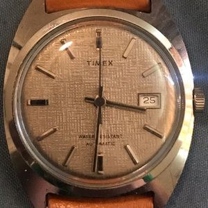 1975 Timex Automatic Linen Dial